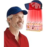 LONLIKE Red Light Therapy Hat & Cap with Timer Controller, 630nm 850nm 940nm Infrared Light Therapy for Head