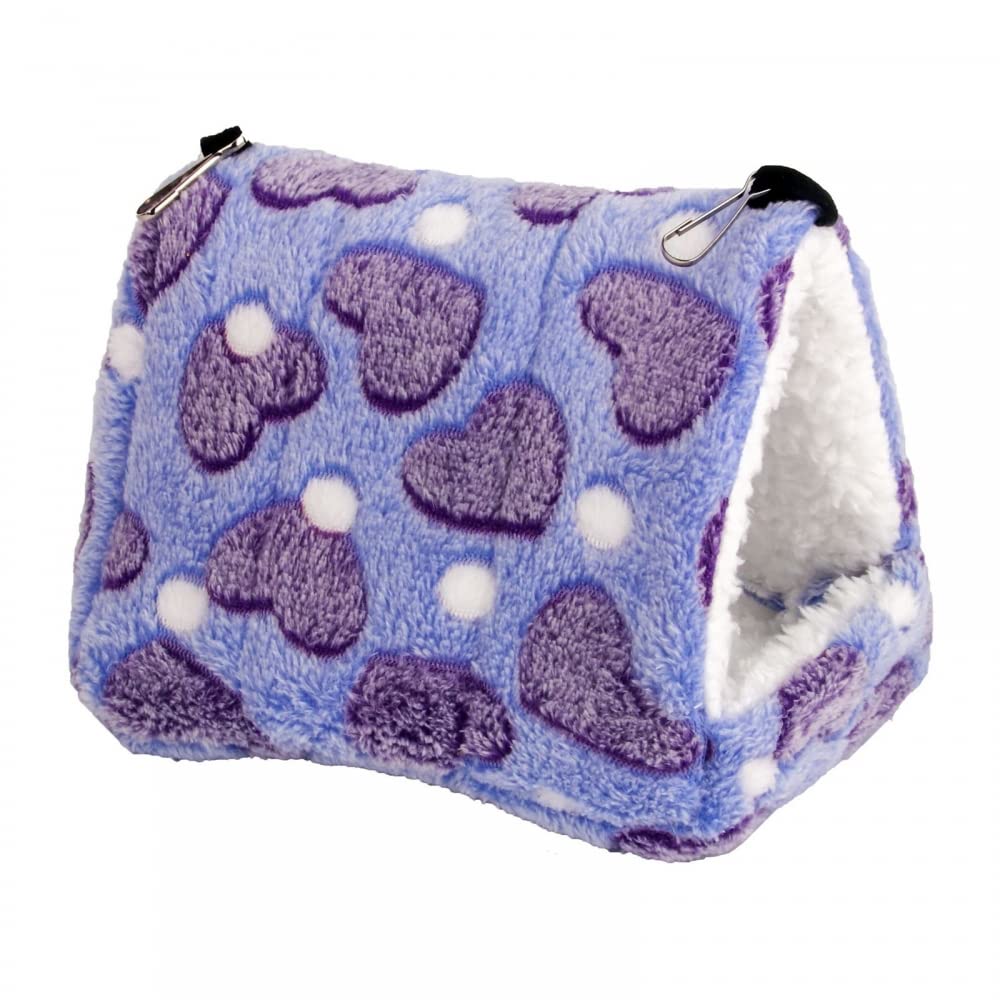 MiOYOOW Winter Warm Hamster Bed, Parrot Hanging Hammock Nest Home Soft Small Pet Bed House with Hook Design for Hamster Parrot Hedgehog Guinea Pig