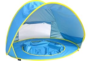 Baby Beach Tent Pool Portable Sun Shelter Protection Automatic Instant Shade for Infant with Carry Bag 4 Pegs
