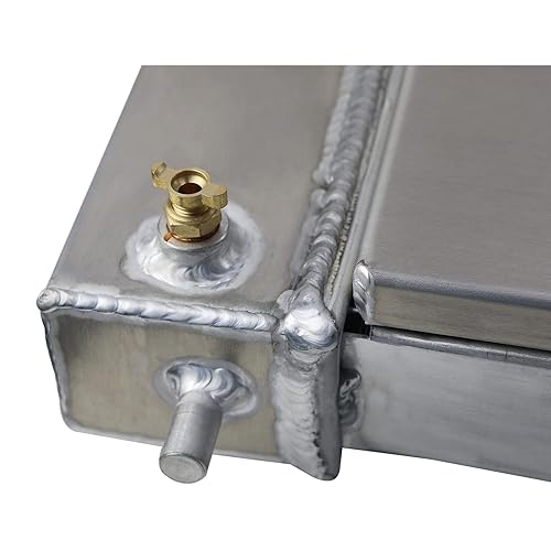 COOLINGBEST 34インチ ラジエーター 1999-2014 Chevy GMC Silverado Sierra Escalade Tahoe 4.8 5.3 6.0 6.2用 1列アルミニウムラジエーター + 電気ファンシュラ : COOLINGBEST 34 吋3 排鋁製散熱器適用於1999-2014 年