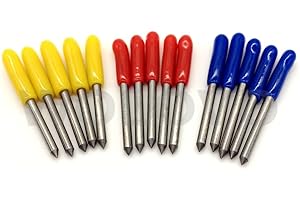 WOLOVO 15PCS 30/45/60 Degree Mimaki Blades Blades for Mimaki Cutter Cutting Plotter