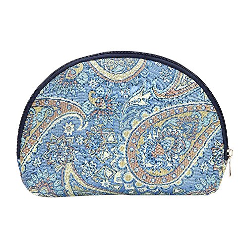Signare Tapestry Cosmetic Bag Makeup Bag for Women with Fashion Pattern Design (Paisley, COSM-PAIS) โ image 1