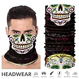 Face Shield, TEFITI Multifunctional Motorcycle Face Mask Balaclava Bandana Headband for All Outdoor Sports (AC-2017121)