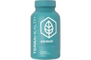 Terra Health Essentials - Acid Relief | All-Natural Acid Reflux Relief, Heartburn, Indigestion Supplement | 30-Day Supply (60 Capsules)