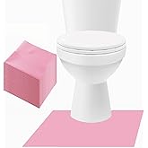 Upgraded 20 Pack Disposable Toilet Mats,Super Absorbent Toilet Floor Protector for Hygiene, Suited for Elders, Children, Women, and Alzheimer's Patients, U-Shaped Toilet Floor Protector Mat