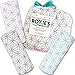 Cotton Baby Swaddle Blankets and Gift Bag, Registry For Girl and Boy, 3-Pk Set