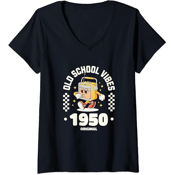 Amazon.com: Retro 1950 Old School - Vibes Graphic T-Shirt