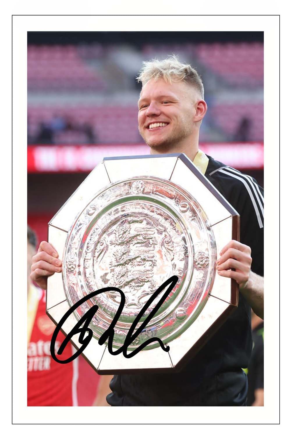 RJR PRINTS Aaron Ramsdale - Arsenal Signed 12x8 Inch Photo Print Pre Printed Signature Autograph Football Gift