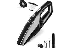 SERVOMASTER Handheld Vacuum Cordless Powerful Car Vacuum Cleaner Portable Mini Rechargeable with Strong Suction and Extra HEP
