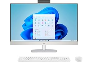 HP 27-cr000 Business All-in-One Desktop 2024 27" FHD 1920x1080 Intel Core i7-1355U 10-Core Intel Iris Xe Graphics, 32GB DDR4 