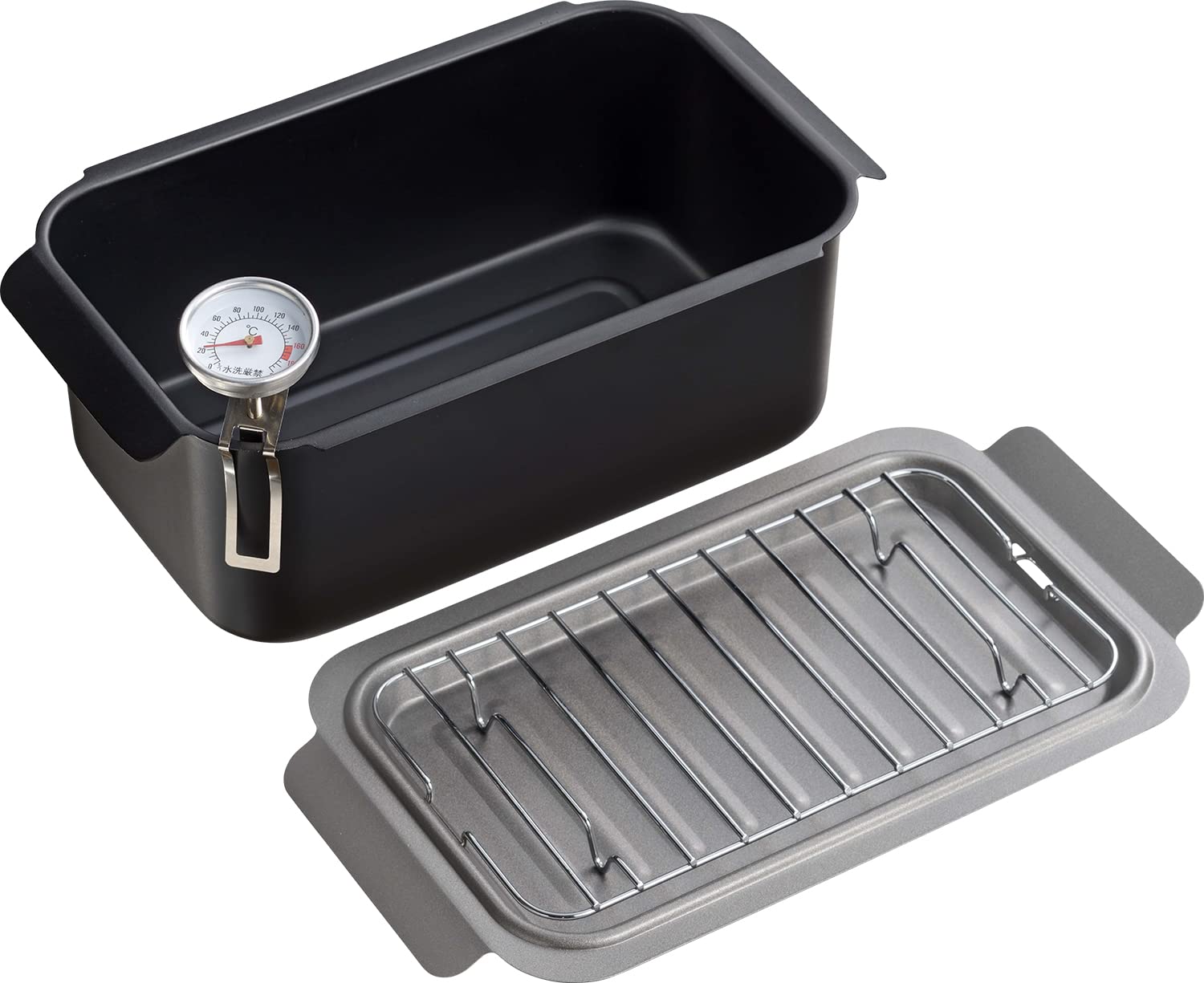 和平フレイズ アミ 温度計付 小さい 揚げ鍋 IH対応 ガス 天ぷら鍋 お弁当 少量 四角い ポコフリット RB-2701商品画像