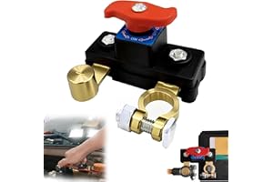 Universal Battery Disconnect & Leak Protector,12v/24v Car Battery Disconnect Switch,Cut Power Instantly to Stop Battery Drain