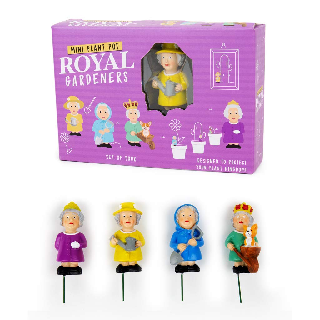 Gift Republic GR452133 Royal Plant Pot Markers 4-Pack, Multi, 5cm