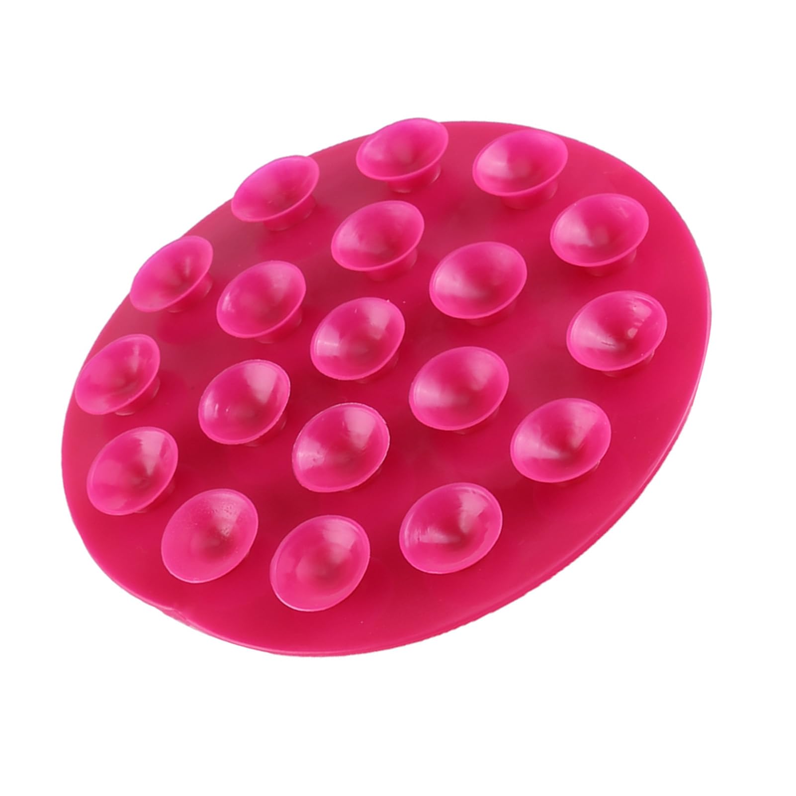 Creative Children's Tableware Sucker Baby Kids Magic Suction Mat Portable Double-sided Suckers Anti-slip Plate Bowl Cutlery Placemat(Rose Red)
