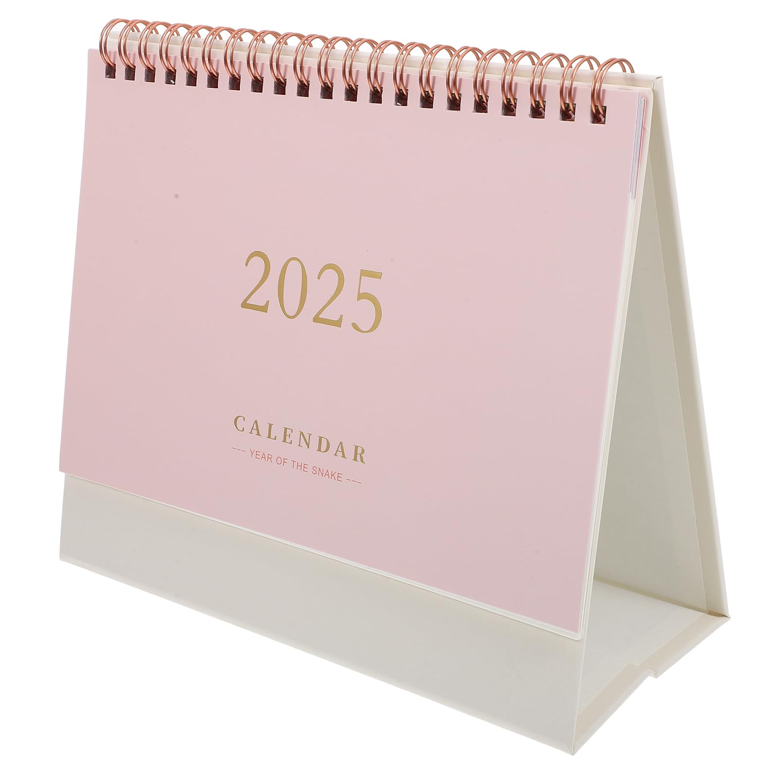 2025-2026 Desk Calendar: Standing Flip Desktop Calendar from July 2025 to December 2026-18 Month & Twin-Wire Binding - Ideal for Home Office Desk(Pink)