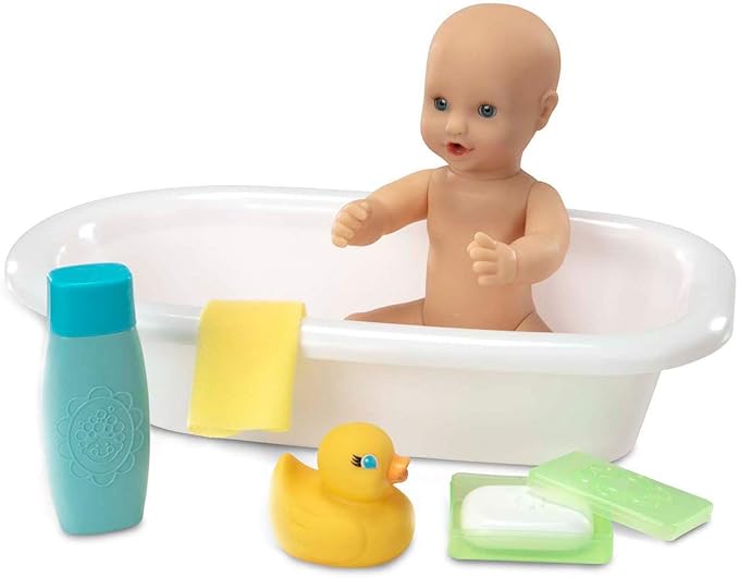 melissa and doug changing and bath time playset