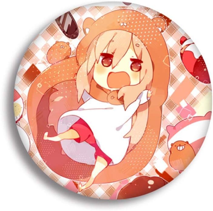 YHaoao Functional 5.8cm Cute Cartoon Brooch Japanese Sister Breastpin Anime Badge Pin Coin Icon Cloth Backpack Ornament for Birthday, Valentine's Day, Anniversary