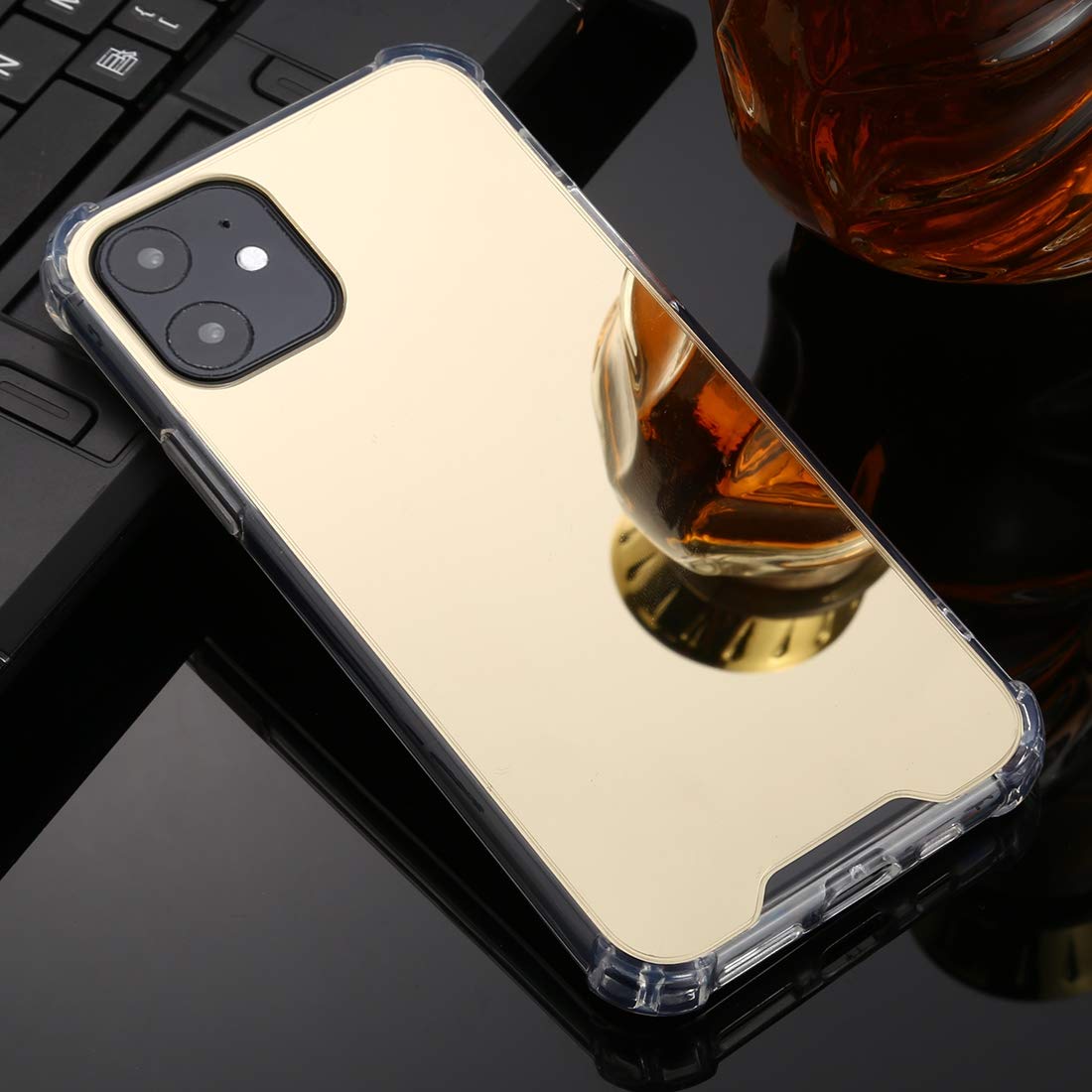 Phone Accessories For Iphone 11 Pro Max Tpu Acrylic Four Drop Luxury Plating Mirror Phone Case Cover Rose Gold Color Gold Buy Phone Accessories For Iphone 11 Pro Max Tpu
