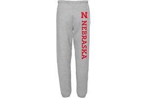CAMPUS LAB Official Collegiate NCAA Jogger Sweatpants Unisex for Men & Women Collegiate Team Logo Athletic Heather Collection