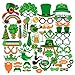 St Patrick's Photo Booth Props Creative Funny Disguise Props for Parties or Group Photos - 52 Pieces