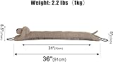 Marwood Under Door Draft Excluder 91cm Brown Dog Door Stopper view 2