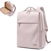 GOLF SUPAGS Travel Laptop Backpack for Women Airline Approved for Work College Travel Multi-Functional Casual Daypack Teacher Nurse Bags Fits 15.6 Inch Notebook (Pinkish Grey)