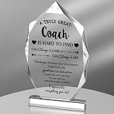Panelee Acrylic Appreciation Sign Office Thank You Gifts | Thank You Motivational Desk Decor for Coach, Coworker Farewell Thank You Gift, Clear Table Sign for Men Women