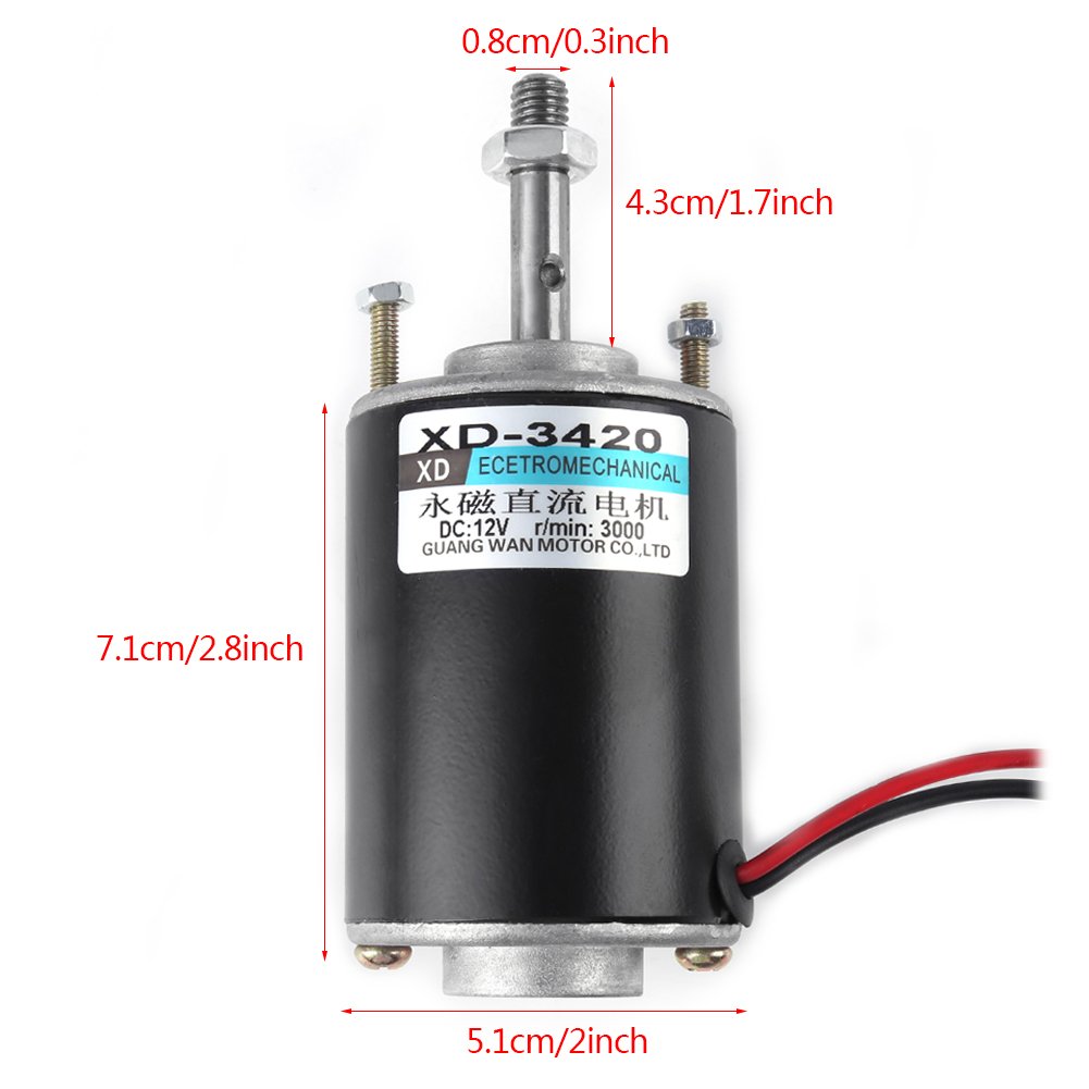 12V/24V 30W High Speed DC Motor - Permanent Magnet Motor For DIY Generator Projects