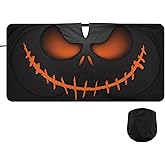 Oarencol Demon Eye Car Windshield Sun Shade Scary Pumpkin Face Halloween Foldable Sunshade Front Window Visor Protector Blocks UV Rays Heat Keep Vehicle Cool (59 x 30 in)