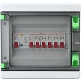 Tulabu HA 6 Way Circuit Breaker Panel Weatherproof for Home, Garage | Miniature Circuit Breakers, Clear Cover Design, Provide Leakage and Short-Circuit Protection