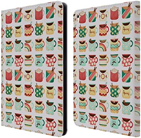 Official Anne Lambelet Coffee Kitchen 2 Patterns Leather Book Wallet Case Cover For Apple iPad Pro 9.7