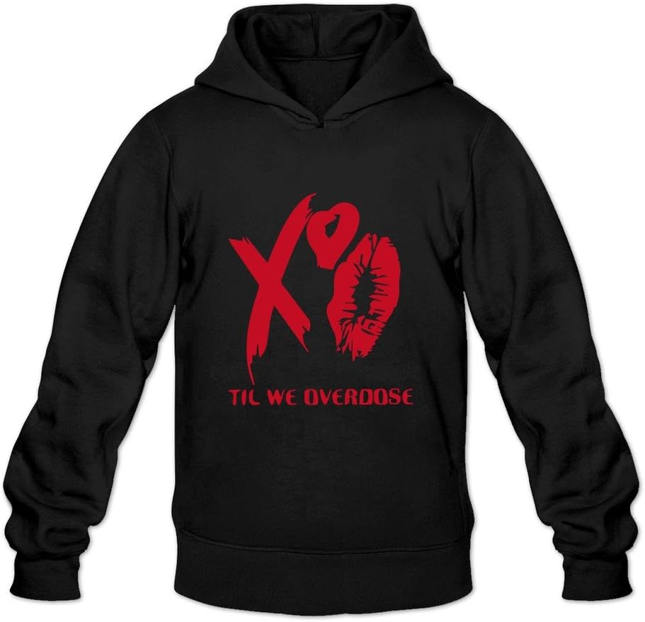 Men's Official Issue Xo The Weeknd Ovoxo Hoodies Black
