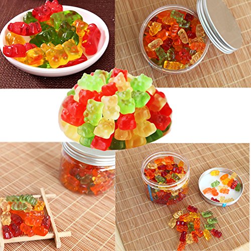 2 Pack 50 Cavity Silicone Gummy Bear Candy Chocolate Mold With a Bonus Dropper Making Cute Gift For Your Kids