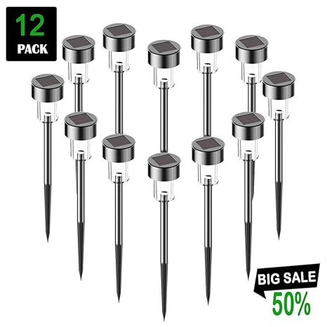 Avepio Solar Lights Outdoor Solar Powered Pathway Lights Bright