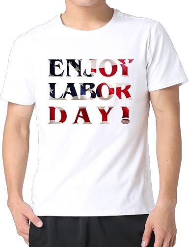 Amazon Com Enjob Labor Day Men Cotton Short Sleeve Vintage T