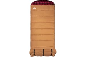 TETON Sports Deer Hunter Sleeping Bag, Warm and Comfortable Camping Sleeping Bag, Teton Tough Canvas Shell for Camping, Hunting, and Cold Weather