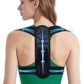 Posture Corrector for Women and Men, Adjustable Back Brace for Spine Alignment & Shoulder Support, Comfortable & Breathable Clavicle Straightener, Supports Better Posture & Reduces Upper Back Discomfort (Medium/Small)