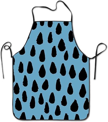 Delantales de cocina con estampado creativo de leopardo azul: Amazon.es