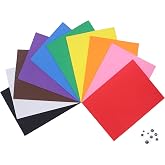OISAKLD 10 Pack EVA Color Foam 9x12 inch EVA Craft Foam 2mm EVA Foam Sheets for DIY Handcraft Crafts Project