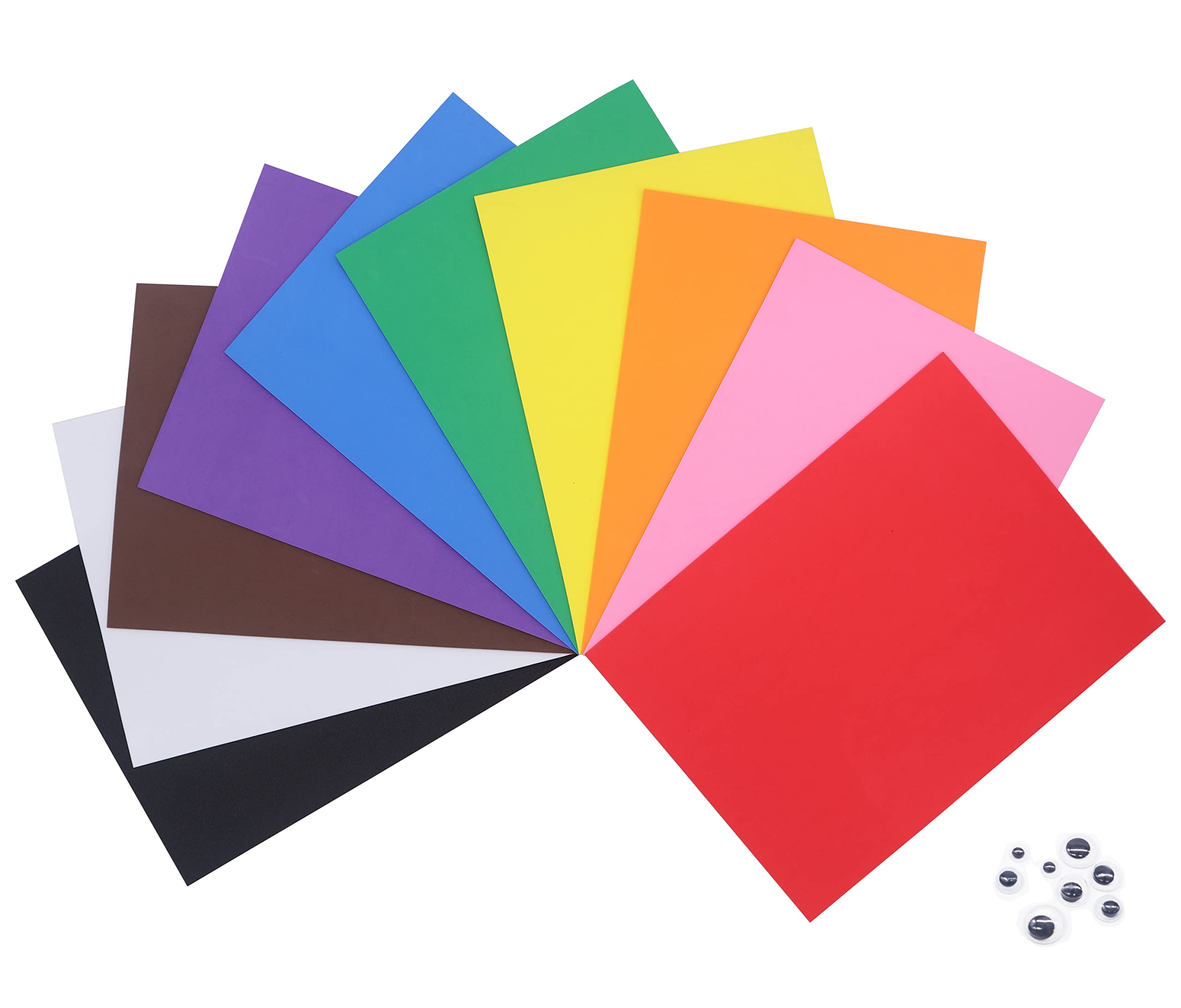 Photo 1 of OISAKLD 10 Pack EVA Color Foam 9x12 inch EVA Craft Foam 2mm EVA Foam Sheets for DIY Handcraft Crafts Project