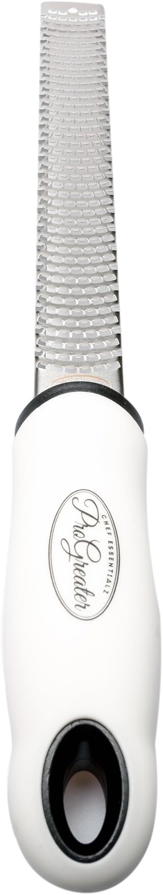 Hybedora Perfect Kitchen Companion Vegetable Grater Parmesan Grater & Lemon Zester With Protective Safety Cover & Ergonomic Handle-Release Your Inner Chef Today, s, White