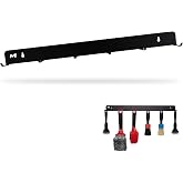 Maxshine Universal Detailing Brush Hanger &ndash; 6 Organizer Hooks Lightweight Wall-Mounted Design for Auto Detailing Supplies &ndash; Ideal for Garage &amp; Mobile Use, Easy to Install Car Care Organizer (Logo)