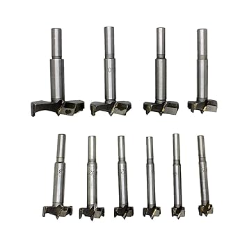【クリックで詳細表示】木工用フォスナービット ボアビット 木工座ぐり ドリル 穴あけ セット DIY 切削工具 作業工具 14 15 18 20 25 28 30 35 40 50mm(10本)