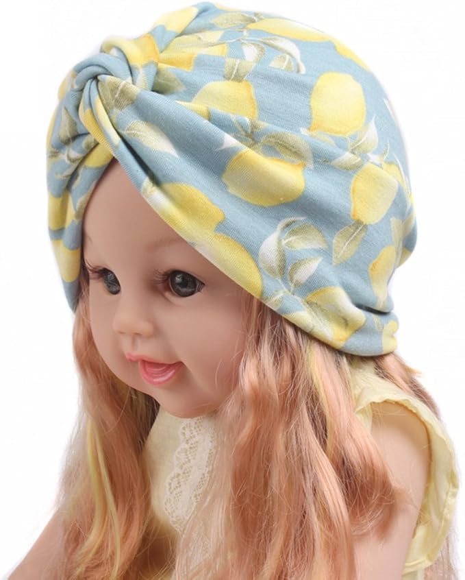 Amorar Baby Madchen Kinder Boho Baumwolle Twist Turban Bandana Hut Mode Gedruckt Kopf Wickeln Indische Kappe Baby Haar Accessorie Hellblau Einweg Verpackung Amazon De Bekleidung