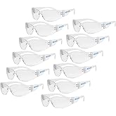 JORESTECH Safety Glasses, ANSI Z87+ Compliant, Impact-Resistant Polycarbonate Lenses, UV Protection, Anti-Scratch Coating, 12-Pack