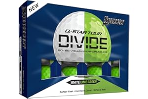 Srixon Q-Star Tour 6 Divide Golf Balls, White/Green