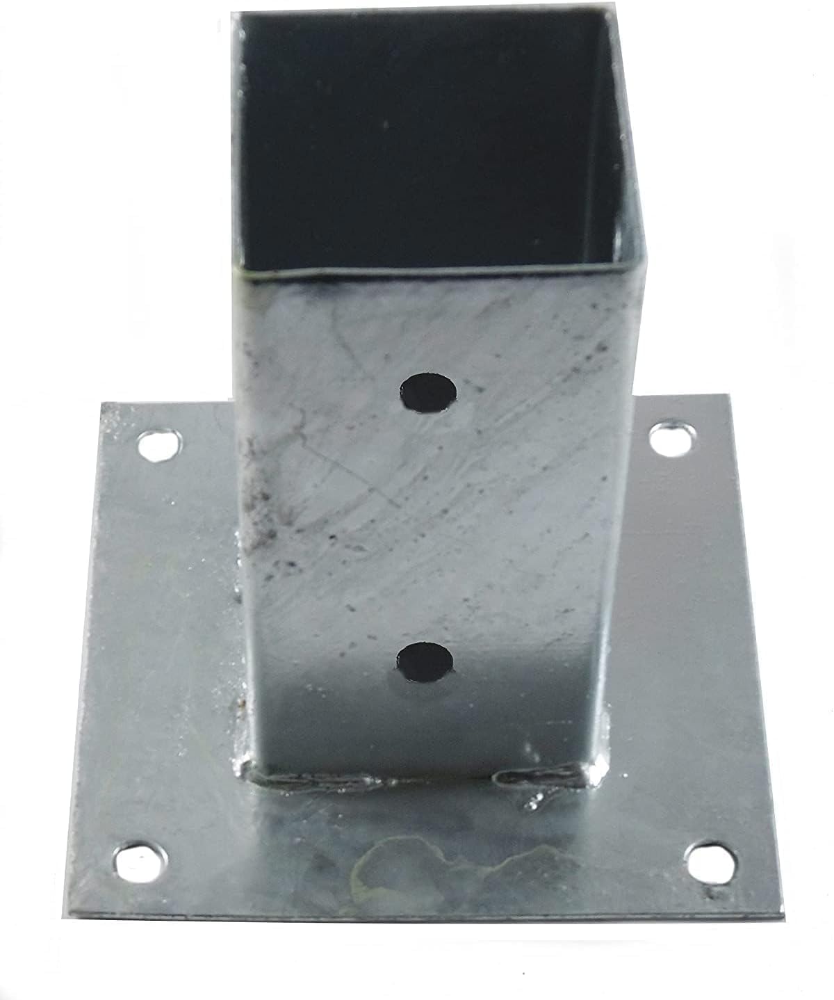 Metal Square Anchor 7 x 7 cm, Base 15 x 15 cm. Ideal for wooden posts