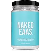NAKED EAAs Amino Acids Powder - 50 Servings - Vegan Unflavored Essential Amino Acids 500 Grams - Instantized All Natural EAAs Powder Supplement