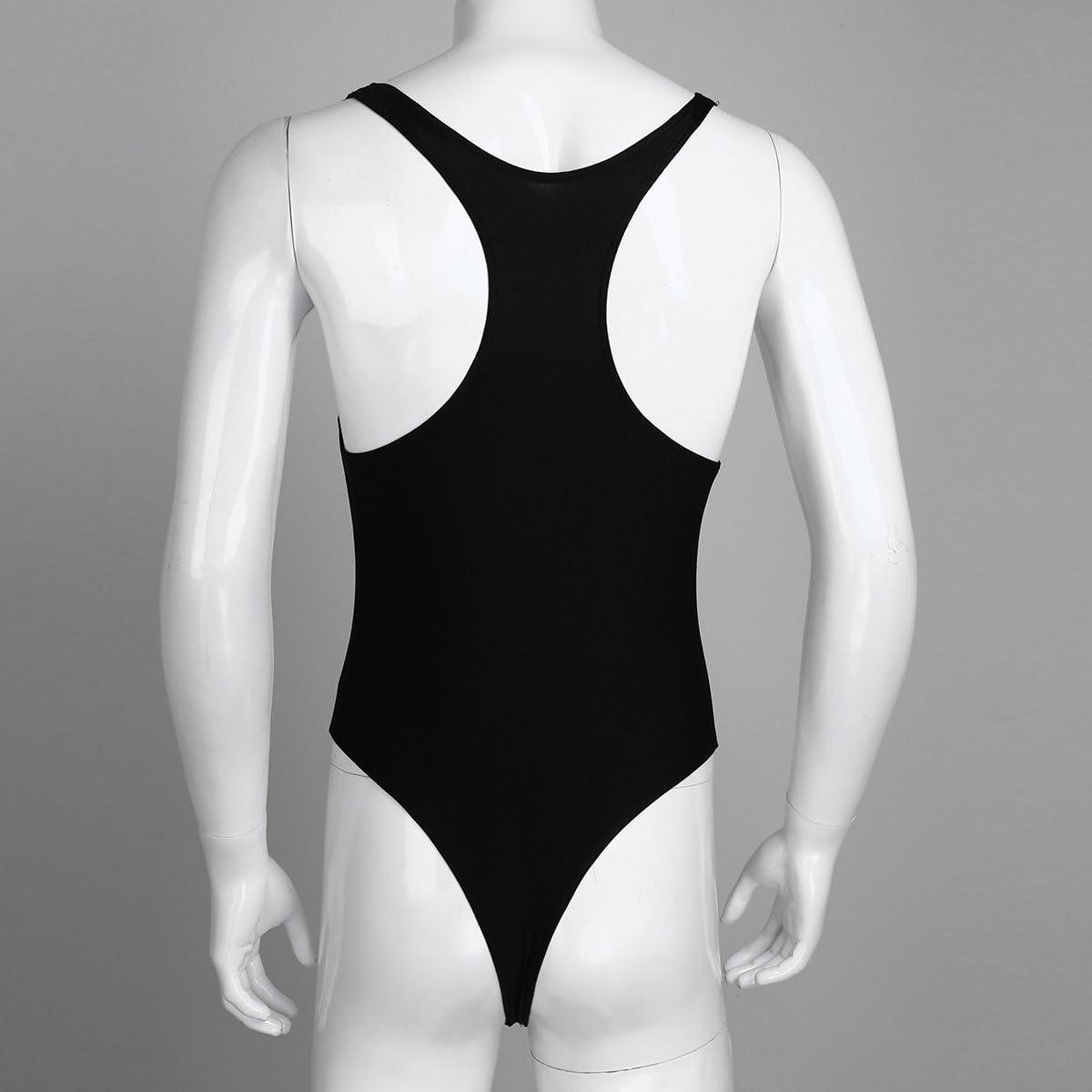 Agoky Men's Racer Back Wresting Singlet Bodysuit Mankini Gymnastic Jumpsuit Underwear Swimwear: Clothing