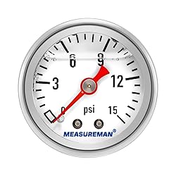 MEASUREMAN 1-1/2" Dial Size, Glycerin Filled Fuel